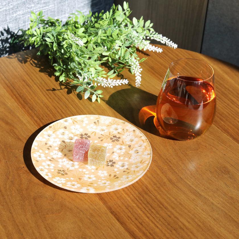 【皿】丸皿 金花 | 西陣織 | 江村商店 - Image 2
