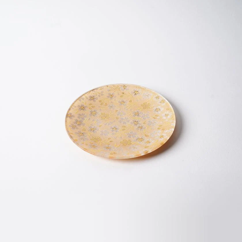 【皿】丸皿 金花 | 西陣織 | 江村商店 - Image 3