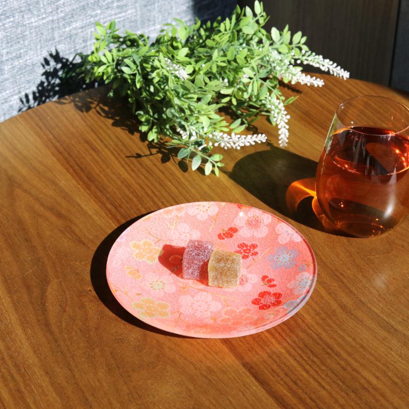 【皿】丸皿 梅 | 西陣織 | 江村商店 - Image 3