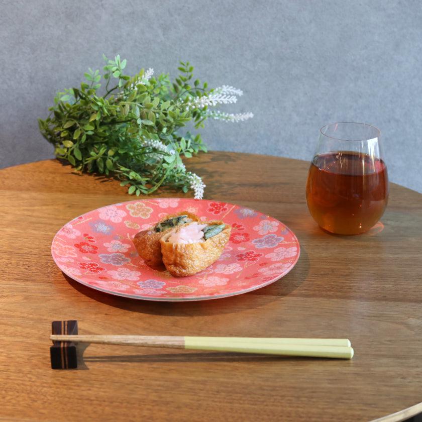【皿】丸皿 梅 | 西陣織 | 江村商店 - Image 4