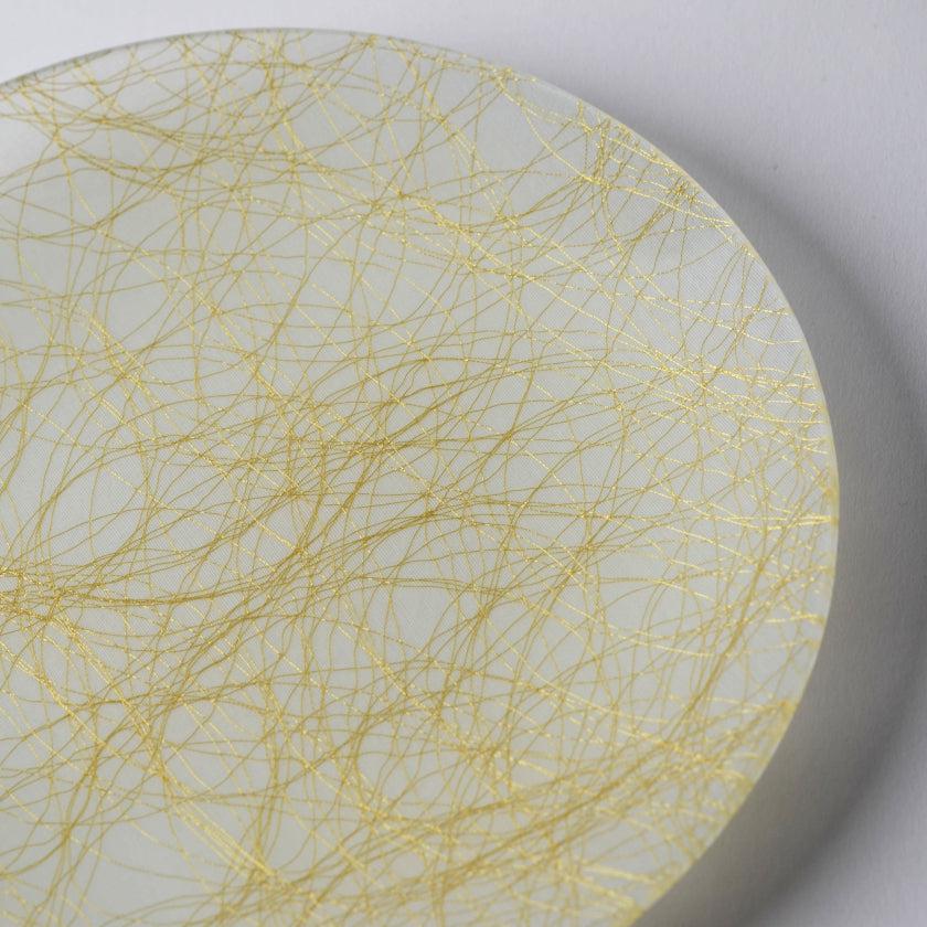 【皿2枚セット】丸皿 22cm 100金 & 銀 | 西陣織 | 江村商店 - Image 8