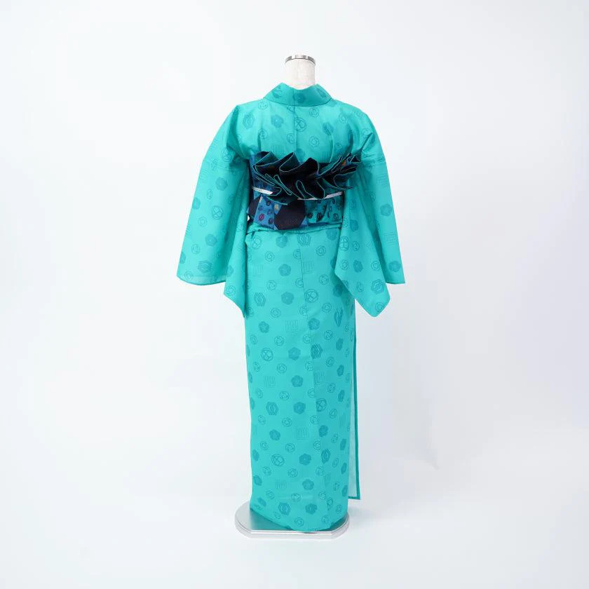 【浴衣】DIFFUSION  ライトブルー | 初音工房（受注生産3ヶ月、帯は別売り） - Image 10