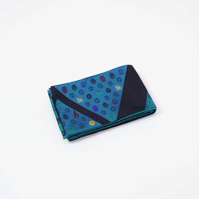 【細帯 西陣織】DIFFUSION ブルー 初音工房 日本製 伝統工芸 浴衣・着物用 受注生産 - Image 15