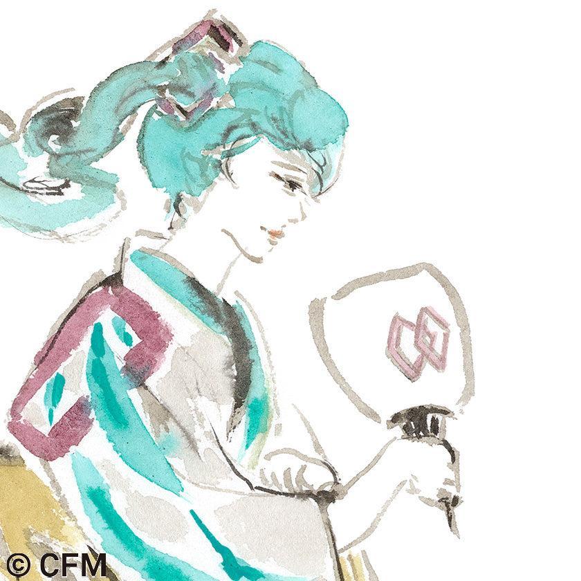 【うちわ】祇園花街 | 京丸うちわ | 初音工房 - Image 3