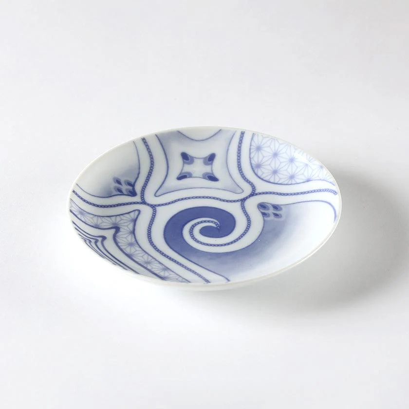 【皿】染付絵皿(4寸) 郷右近富貴子 | アイヌ工芸 | CIKARPE AKAN - Image 10
