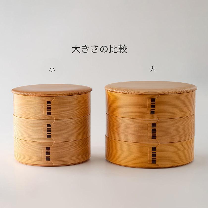 【重箱】三段重 木目 | 大館曲げわっぱ | 栗久 - Image 5