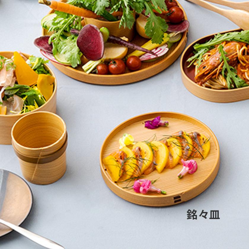 【お皿】銘々皿 5枚セット | 大館曲げわっぱ | 栗久 - Image 2