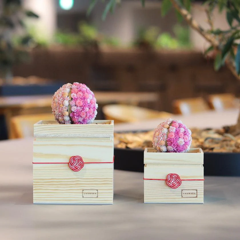 【プリザーブドフラワー】茶和花の鞠 (まり) 桜 | 宇治茶とフラワーデザイン | 茶和花 京都宇治 - Image 5
