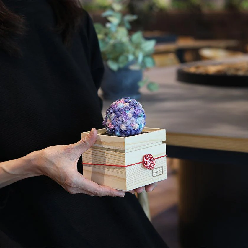 【プリザーブドフラワー】茶和花の鞠 (まり) 京の雫 | 宇治茶とフラワーデザイン | 茶和花 京都宇治 - Image 5