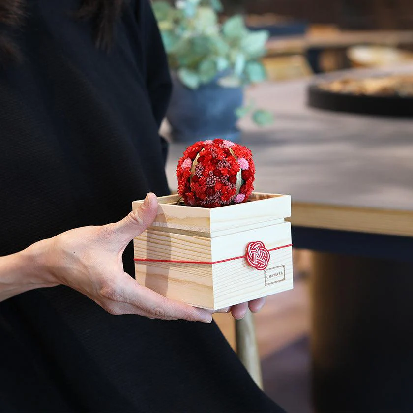 【ギフトセット】茶和花の鞠と煎茶のセット 紅梅 | 宇治茶とフラワーデザイン | 茶和花 京都宇治 - Image 6