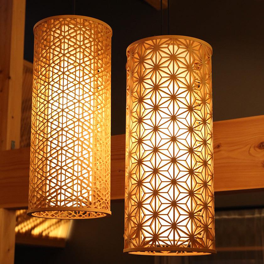 【ペンダントライト・照明】KUMIKO Pendant Light 02 麻の葉 | 京指物 | 村山木工 (大型配送料2,500円) - Image 3