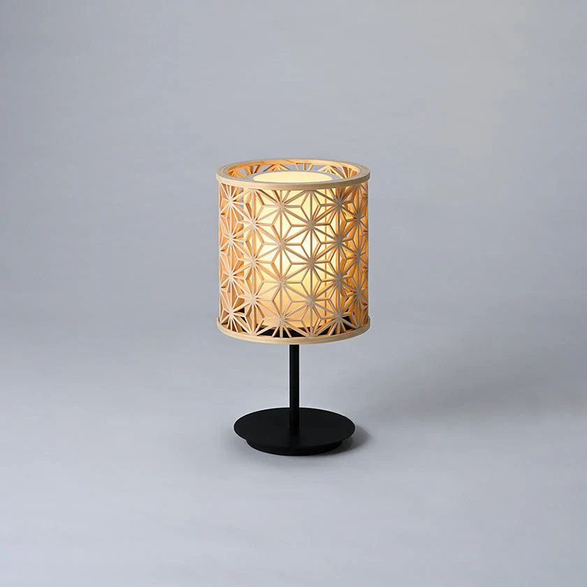 【スタンドライト・照明】KUMIKO Stand Light 01 麻の葉 | 京指物 | 村山木工 (大型配送料2,500円) - Image 2