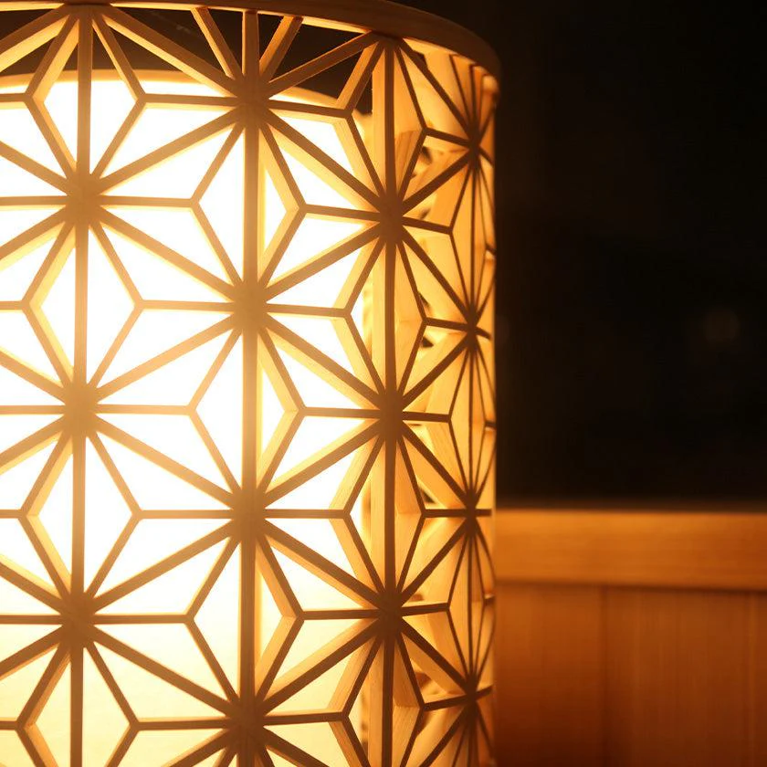 【スタンドライト・照明】KUMIKO Stand Light 01 麻の葉 | 京指物 | 村山木工 (大型配送料2,500円) - Image 6