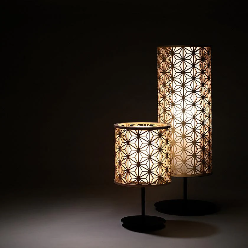 【スタンドライト・照明】KUMIKO Stand Light 02 麻の葉 | 京指物 | 村山木工 (大型配送料2,500円) - Image 2
