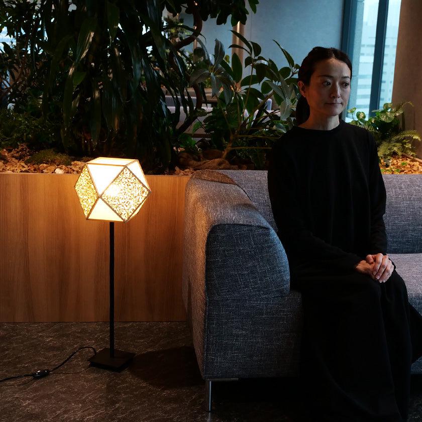 【スタンドライト・照明】KIRIKO Stand Light 麻の葉 (S-Lサイズ) | 京指物 | 村山木工 (大型配送料2,500円) - Image 7