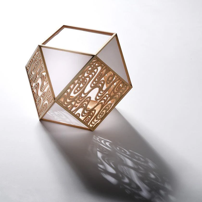 【スタンドライト・照明】KIRIKO Stand Light 流水 (S-Lサイズ) | 京指物 | 村山木工 (大型配送料2,500円) - Image 3