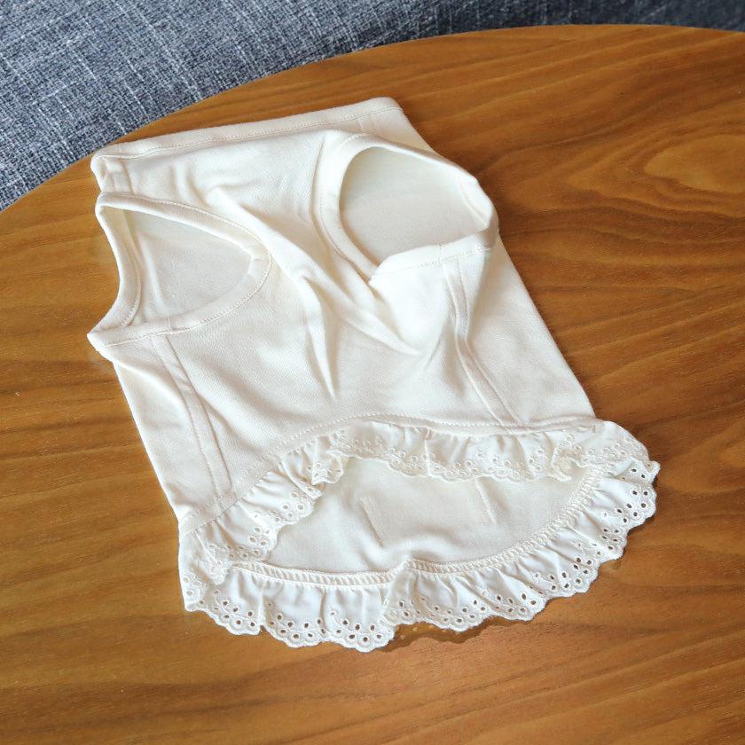 【ペット用肌着】大切なペットのためのアルティメイトピマ裾飾り肌着 Bタイプ | オーガニック製品 | AVVERA - Image 5