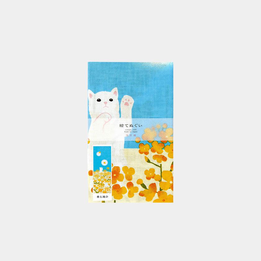 【手ぬぐい】絵てぬぐい 春と遊ぶ | 横浜捺染 | 濱文様 - Image 5