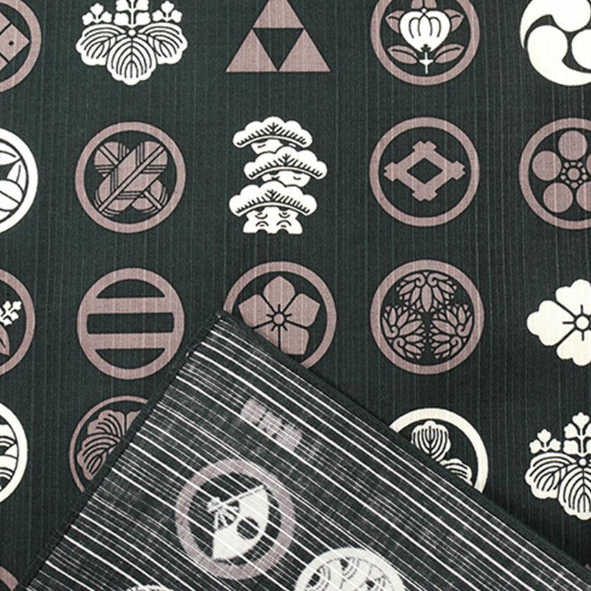 【風呂敷】大布 紋 クロ | 横浜捺染 | 濱文様 - Image 7