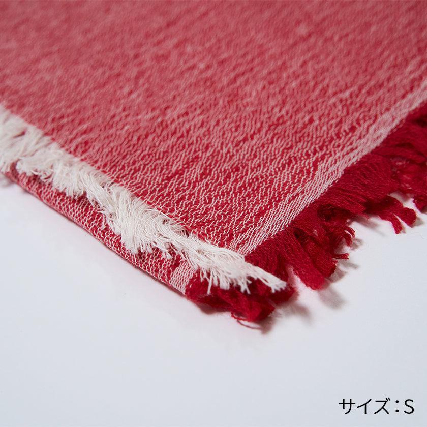 【ストール】播州織綿ウール (レッド) | 播州織 | FUJI GAUZE - Image 8