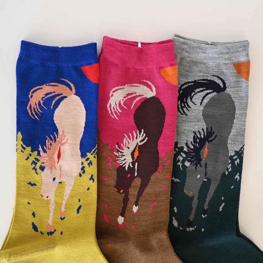 【靴下】GARA SOCKS (UMA) | 靴下 | TANAKA SOKKEN - Image 3