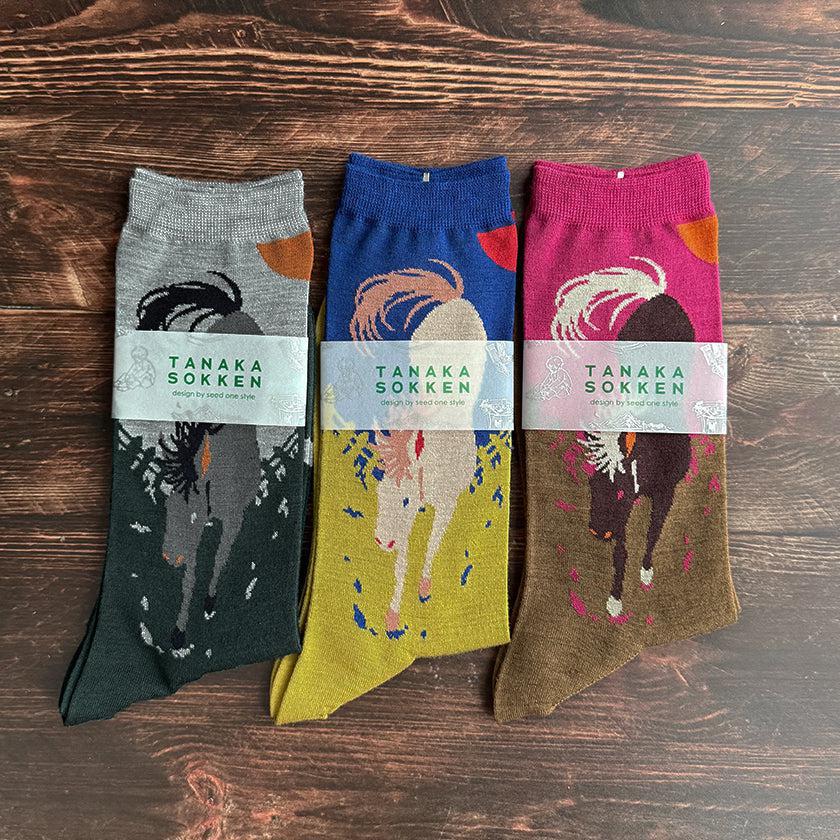 【靴下】GARA SOCKS (UMA) | 靴下 | TANAKA SOKKEN - Image 4