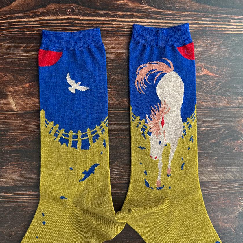 【靴下】GARA SOCKS (UMA) | 靴下 | TANAKA SOKKEN - Image 7