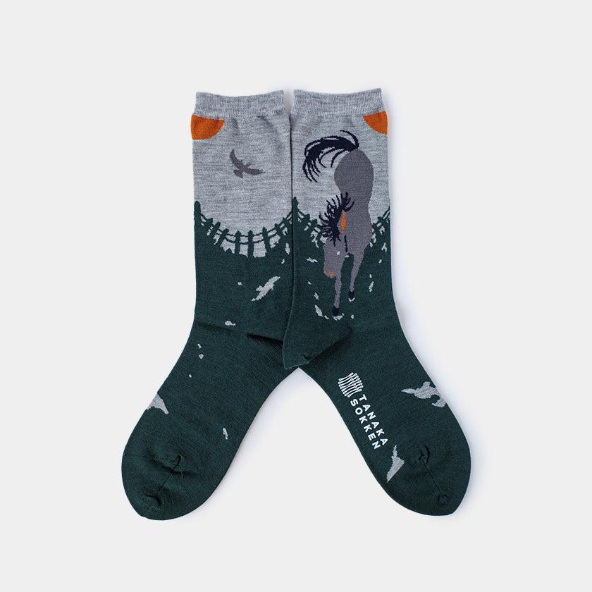 【靴下】GARA SOCKS (UMA) | 靴下 | TANAKA SOKKEN - Image 9