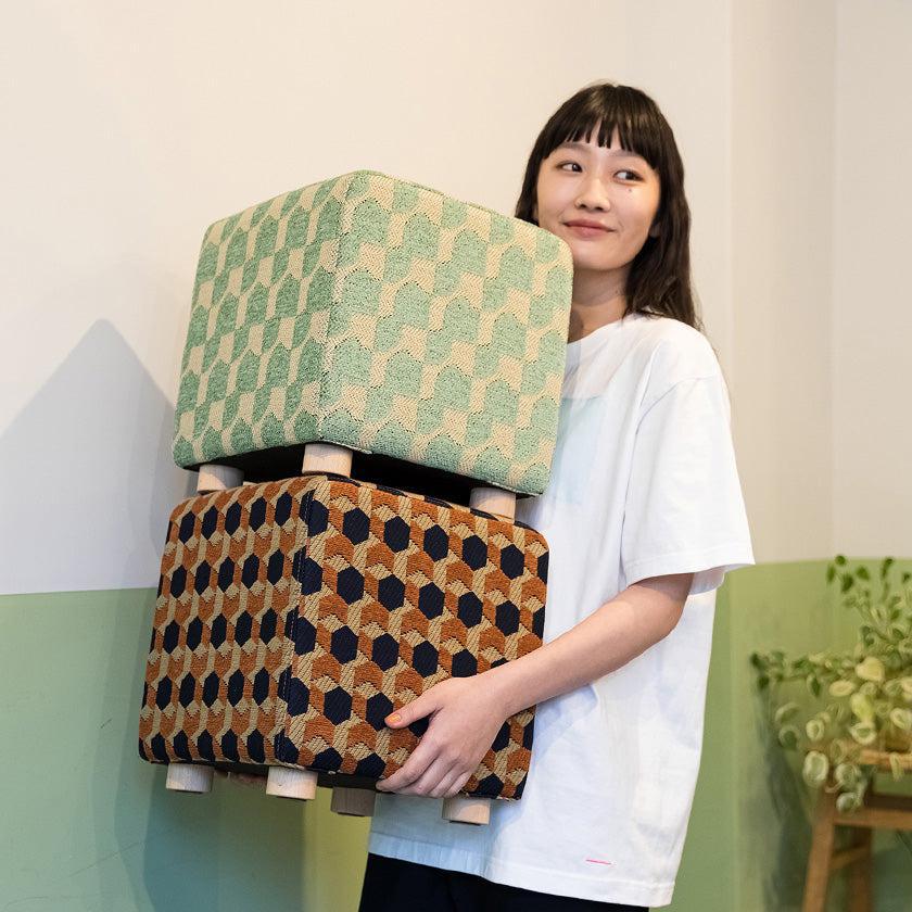 【スツール】-TRUNK- | 播州織 | POLS (大型配送料2,500円) - Image 4