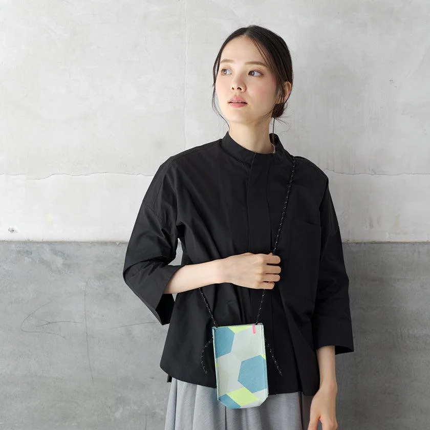 【ショルダーバッグ】-MACHIKO- スマホショルダー | 播州織 | POLS - Image 6