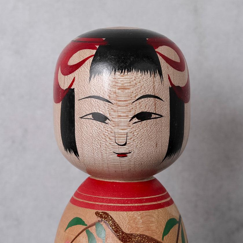 【こけし】蒔絵こけし (6寸) 桜模様 | 土湯伝統こけし |近野明裕 - Image 5