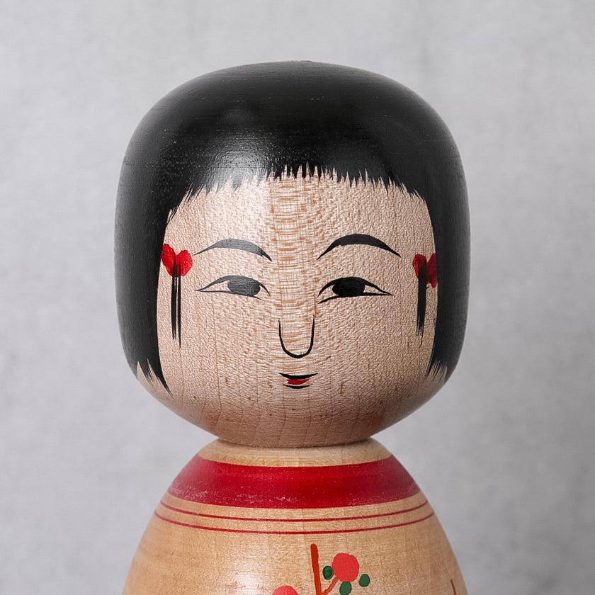 【こけし】蒔絵こけし (6寸) 梅模様 | 土湯伝統こけし |近野明裕 - Image 5