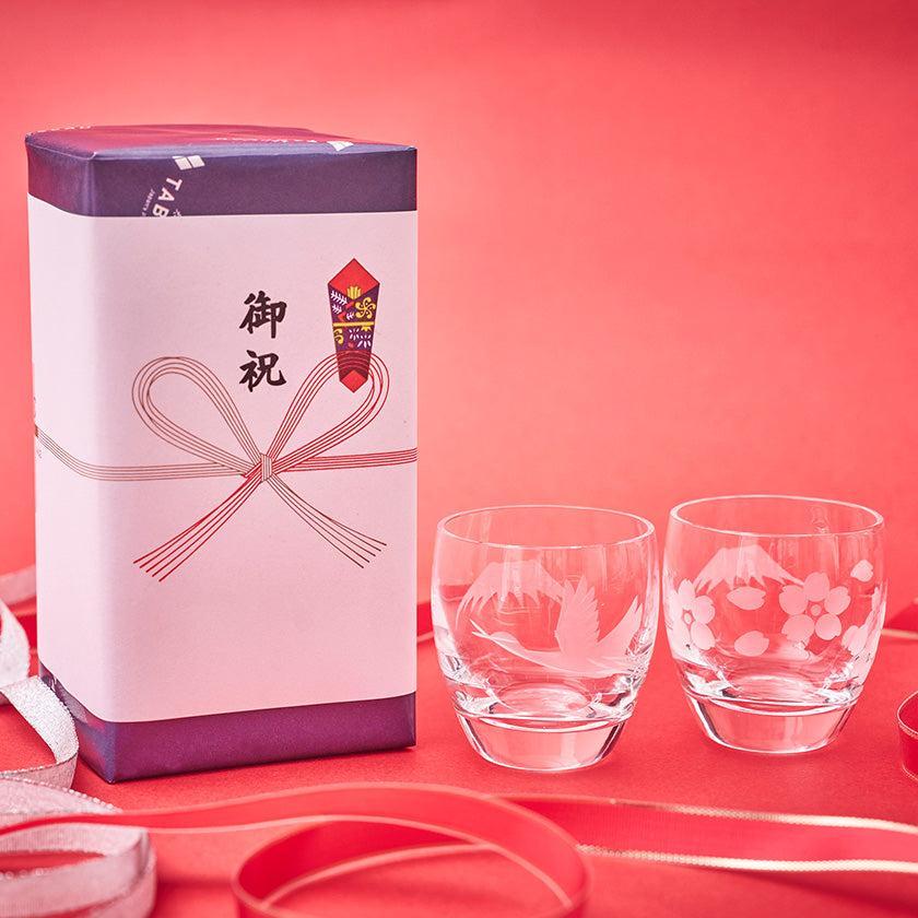 【江戸切子】富士山に鶴・桜 冷酒グラス | TABLEAU - Image 13
