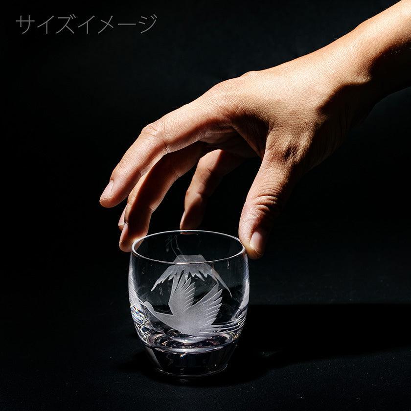 【江戸切子】富士山に鶴・桜 冷酒グラス | TABLEAU - Image 15