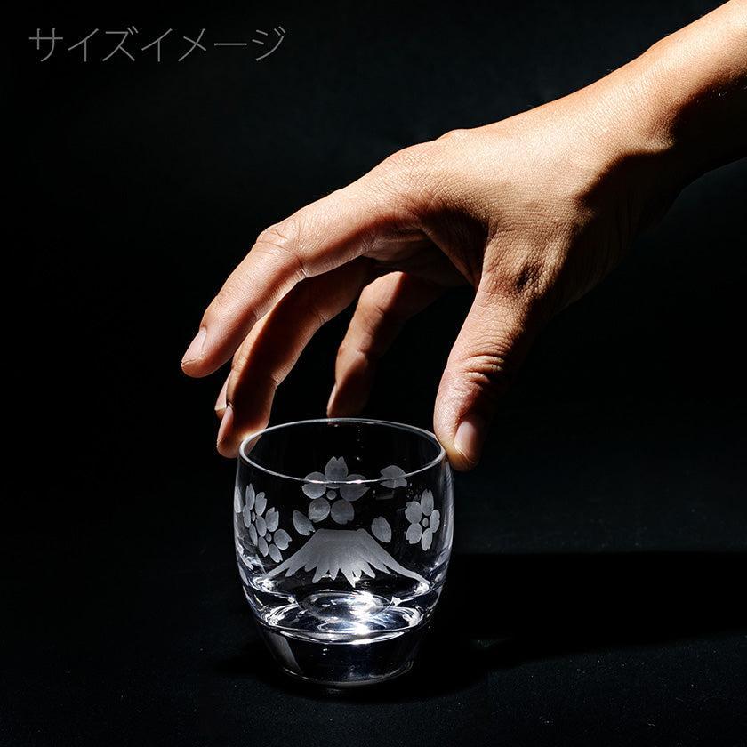 【江戸切子】富士山に鶴・桜 冷酒グラス | TABLEAU - Image 18