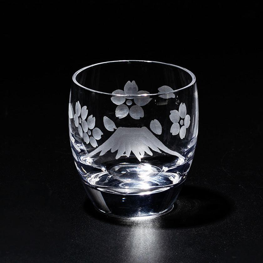 【江戸切子】富士山に鶴・桜 冷酒グラス | TABLEAU - Image 19