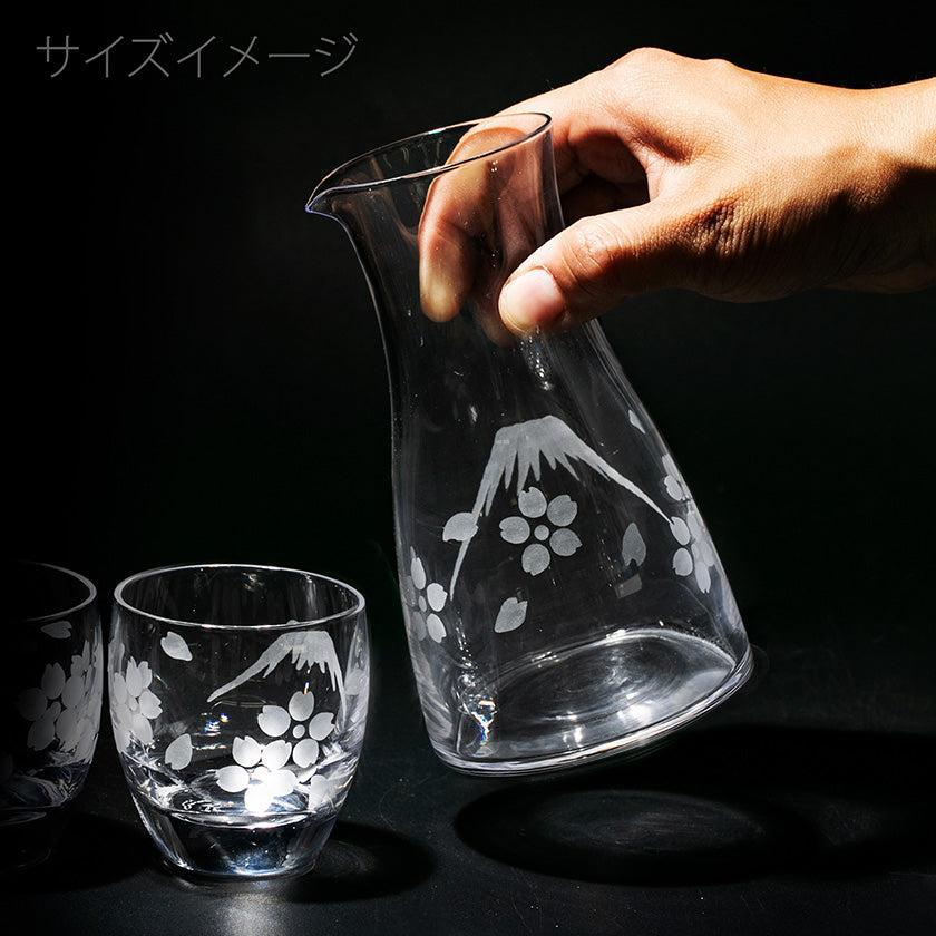【江戸切子】富士山に桜 冷酒器揃 | TABLEAU - Image 5