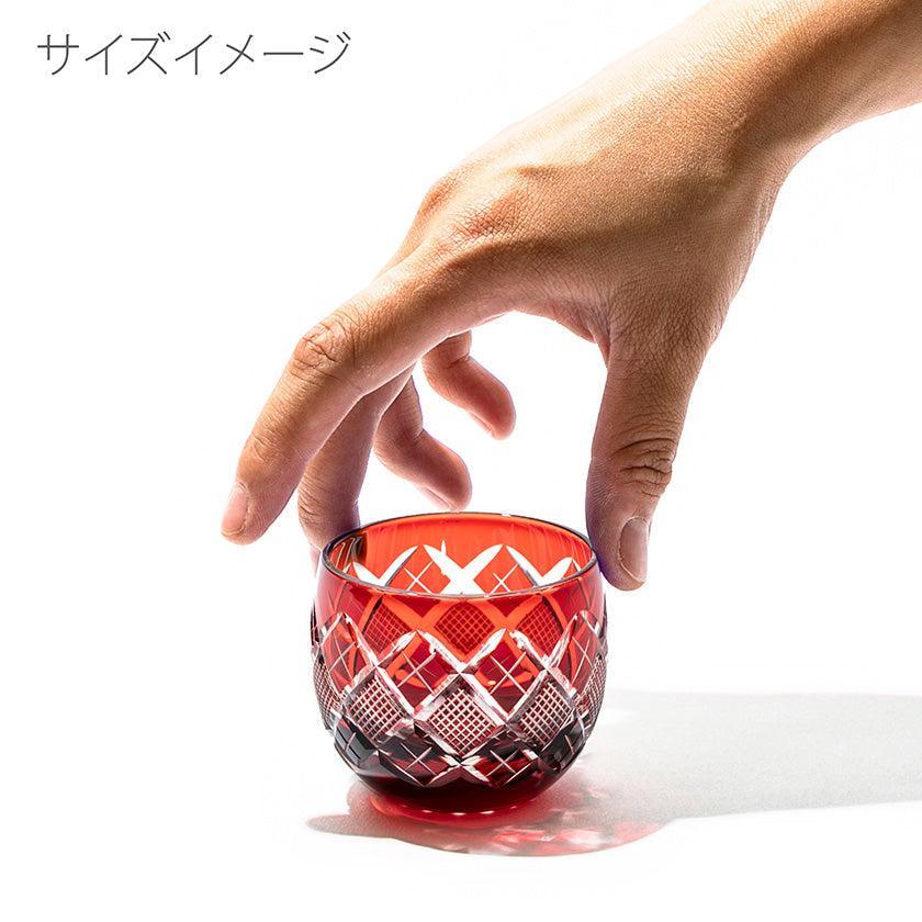 【江戸切子】矢来魚子紋 ぐい呑ペア | TABLEAU - Image 5
