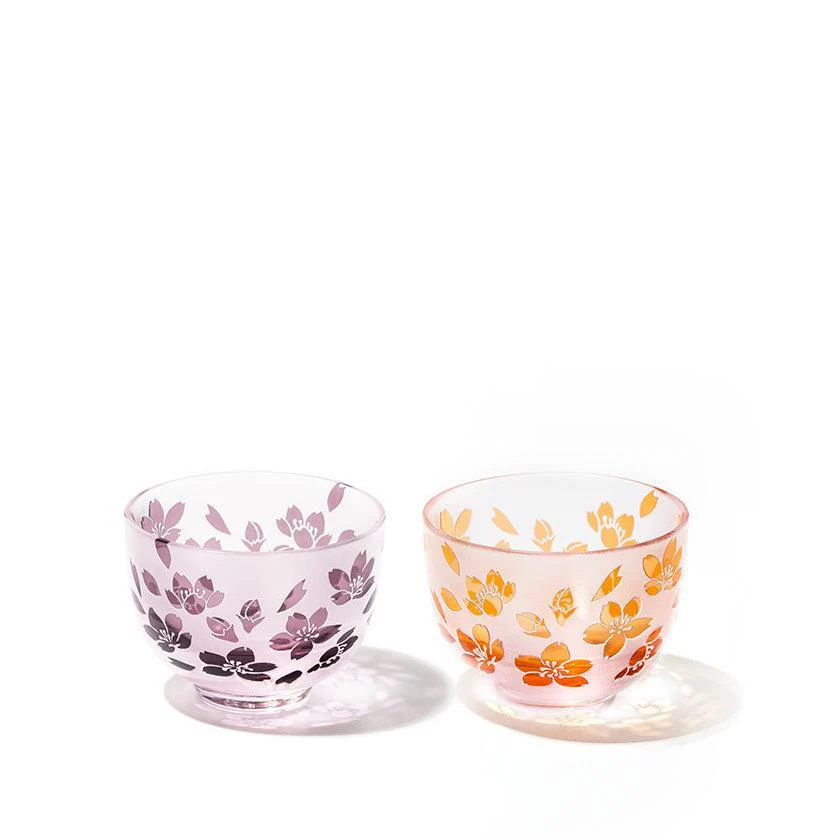 【彫刻 夢柄子】桜紋 ぐい呑ペア (容量80ml) | TABLEAU - Image 9