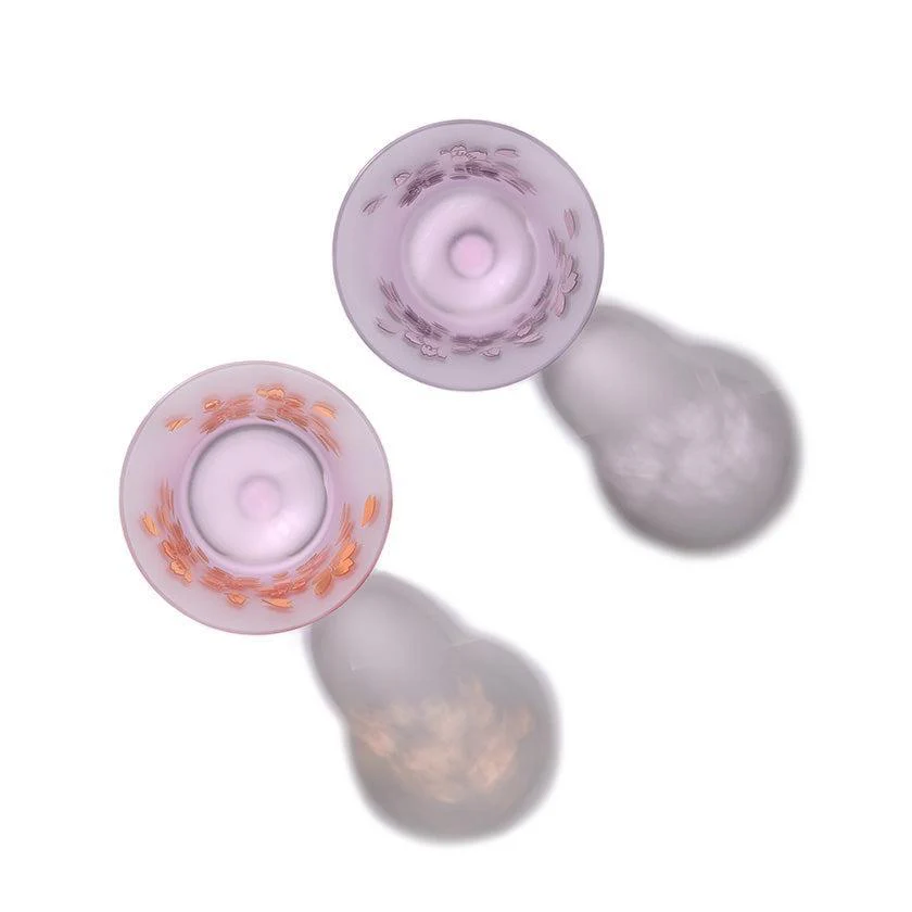 【彫刻 夢柄子】桜紋 ワイングラスペア | TABLEAU - Image 12