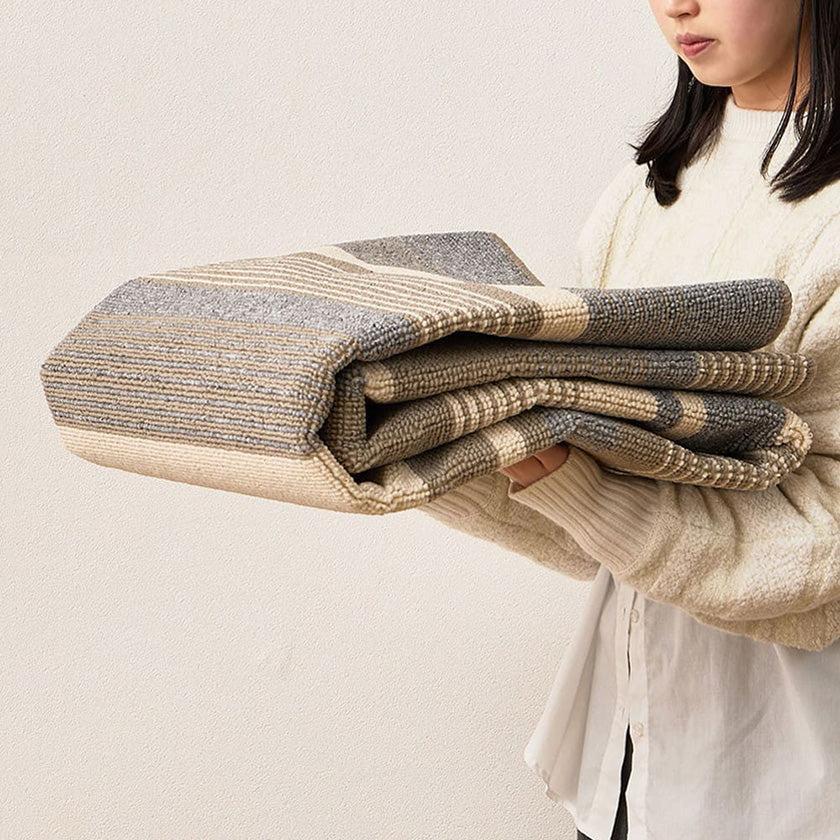 【ラグ】ボーダー柄 洗える 軽量 速乾 フィン | い草製品・カーペット | 萩原株式会社 - Image 15