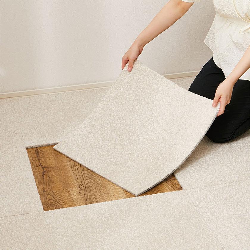 【タイルカーペット 注文は10枚以上から】スクエア2400 ソワレ 50×50cm | い草製品・カーペット | 萩原株式会社 - Image 11